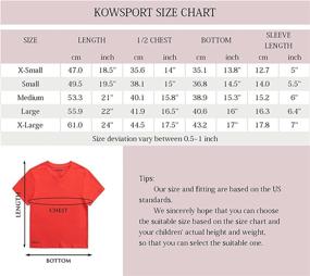 img 1 attached to KOWSPORT T Shirt Classic V Neck Girls