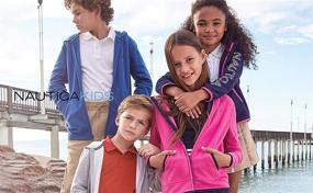 img 2 attached to Nautica Kids Boys Fleece Hoodie: 👕 Quality Boys' Clothing for Style and Comfort