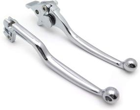 img 4 attached to HTTMT MT241-004- New Chrome Brake Clutch Hand Levers Compatible With Suzuki Gsxr 600 750 Katana 750F Sv650S