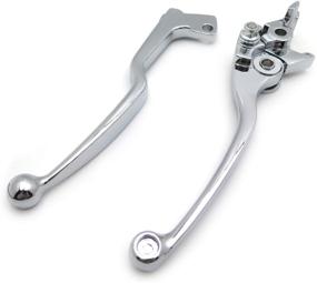 img 3 attached to HTTMT MT241-004- New Chrome Brake Clutch Hand Levers Compatible With Suzuki Gsxr 600 750 Katana 750F Sv650S