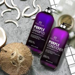 img 3 attached to 🔮 BOTANIC HEARTH Purple Shampoo and Conditioner Set - Enhancing Highlights for Blonde, Silver, and Gray Hair - Sulfate & Paraben Free - 16 fl oz each