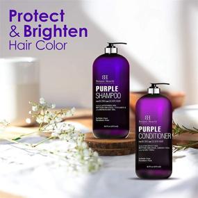 img 1 attached to 🔮 BOTANIC HEARTH Purple Shampoo and Conditioner Set - Enhancing Highlights for Blonde, Silver, and Gray Hair - Sulfate & Paraben Free - 16 fl oz each