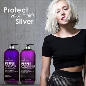 img 2 attached to 🔮 BOTANIC HEARTH Purple Shampoo and Conditioner Set - Enhancing Highlights for Blonde, Silver, and Gray Hair - Sulfate & Paraben Free - 16 fl oz each