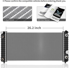 img 3 attached to AUTOSAVER88 Compatible Radiator for GMC Chevy Blazer S10 Jimmy Sonoma Hombre Bravada 4.3L V6 ATRD1012