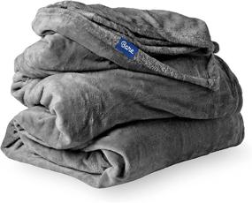 img 2 attached to 🛌 Bare Home Microplush Fleece Blanket - Ultra-Soft Full/Queen Blanket - Luxurious Fuzzy Warm Blanket - Cozy Lightweight Soft Blanket (Full/Queen, Grey): Your Perfect Companion for Unparalleled Comfort and Warmth