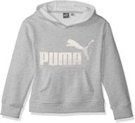 девочки puma флисовый худи с капюшоном: идеально уютная и стильная спортивная одежда для девочек логотип