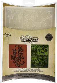 img 2 attached to 🎄 Sizzix Texture Fades Embossing Folders 2PK - Merry Christmas & Vintage Holiday Set by Tim Holtz" - Optimized Product Name: "Sizzix Texture Fades Embossing Folders 2-Pack - Merry Christmas & Vintage Holiday Set by Tim Holtz for Enhanced SEO