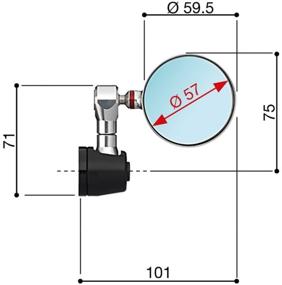 img 1 attached to Адаптер монтажа для зеркала Rizoma BS185B