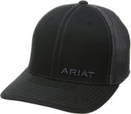 👔 stylish and durable: ariat men's solid black corner brand logo