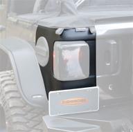 bushwacker 14084 trail armor rear corner, black 🚙 - fits 2018-2021 jeep wrangler jl, 2-door and 4-door models logo