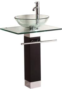 img 4 attached to 💎 Dazzling QIERAO Glass Vessel Bathroom Vanity Sink: Ultimate Elegance for Your Vaniy!