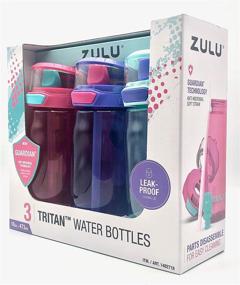 img 2 attached to ZULU 3 Tritan Water Bottles Flex Bundle - Pink, Purple, and Mint - 16 OZ