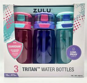 img 3 attached to ZULU 3 Tritan Water Bottles Flex Bundle - Pink, Purple, and Mint - 16 OZ