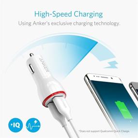 img 3 attached to 💡 Автомобильное зарядное устройство Anker 24W с двумя USB-портами: PowerDrive 2 для iPhone X/8/7/6s/Plus, iPad Pro/Air 2/Mini, Note 5/4, LG, Nexus, HTC и других устройств - Быстрая зарядка в пути