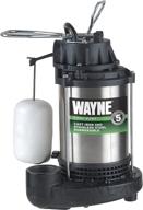 💦 wayne cdu1000 1 hp submersible sump pump - cast iron & stainless steel construction with integrated vertical float switch - 58321-wyn2 логотип