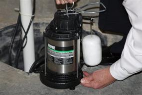 img 1 attached to 💦 WAYNE CDU1000 1 HP Submersible Sump Pump - Cast Iron & Stainless Steel Construction with Integrated Vertical Float Switch - 58321-WYN2