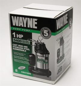 img 3 attached to 💦 WAYNE CDU1000 1 HP Submersible Sump Pump - Cast Iron & Stainless Steel Construction with Integrated Vertical Float Switch - 58321-WYN2