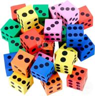 fun and educational kidsco foam dice set - assorted colors for traditional games logo