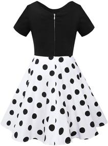 img 2 attached to 👗 Tao Ge Vintage Rockabilly Dresses Necklace: Stylish Girls' Clothing for a Retro Vibe