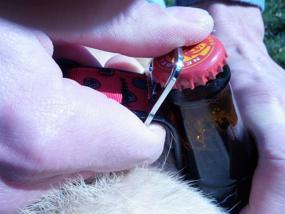 img 1 attached to 🐶 Шейка для собак Cycle Dog Green Max Reflective Large из переработанных материалов с встроенным открывалкой для бутылок