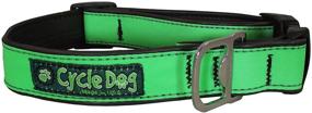 img 3 attached to 🐶 Шейка для собак Cycle Dog Green Max Reflective Large из переработанных материалов с встроенным открывалкой для бутылок
