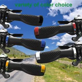 img 2 attached to 🚲 YOUMARK Mountain Bike Grips - Bicycle Handlebar Grips for MTB, BMX, City Bike, Scooter - Rubber Bike Grip