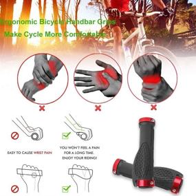 img 3 attached to 🚲 YOUMARK Mountain Bike Grips - Bicycle Handlebar Grips for MTB, BMX, City Bike, Scooter - Rubber Bike Grip