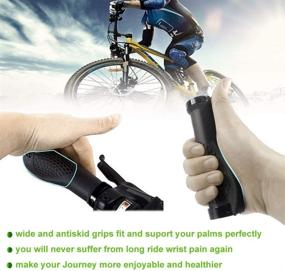 img 1 attached to 🚲 YOUMARK Mountain Bike Grips - Bicycle Handlebar Grips for MTB, BMX, City Bike, Scooter - Rubber Bike Grip