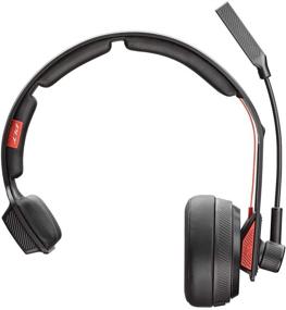 img 1 attached to 🎧 Renewed Plantronics Voyager 104 Bluetooth Headset - Over-the-Head Headset with Built-In Microphone, Specifically Designed for Truckers