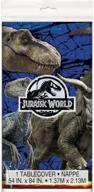 🦕 2-pack jurassic world fallen kingdom birthday party tablecovers - supplies for a dino-mite celebration logo