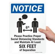 smartsign notice distancing standards separation logo