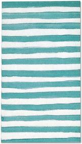 img 4 attached to 🎉 100 Aqua Teal Striped Guest Napkins - 3 Ply Disposable Paper Pack, Blue & White Striped Dinner Hand Napkin for Bathroom, Powder Room, Wedding, Holiday, Birthday Party, Bridal & Baby Shower, Decorative Towels