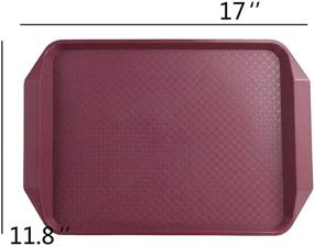 img 3 attached to 🍽️ Efficient Qsbon Plastic Fast Trays for Convenient Eating