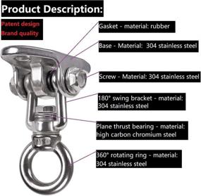 img 2 attached to Dakzhou Stainless Bearing Rotation Hanging