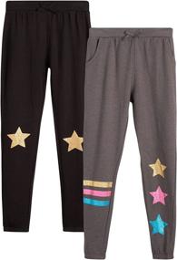 img 4 attached to Freestyle Revolution Girls Joggers Sweatpants Girls' Clothing for Active