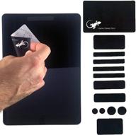 🦎 gecko webcam covers - protect your privacy on all devices - laptop, tablet, smart tv - reusable black webcam cover logo