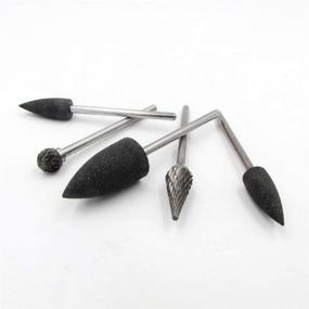 img 1 attached to 🔧 ALLmuis 40 PCS Low Speed Micro Polishing Drill Bits: Tungsten Carbide Burr, Silicone Polishers, Diamond Burs, Hair Brush for Precision Polishing