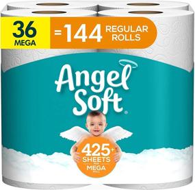 img 4 attached to Angel Soft Toilet Paper, 36 Mega Roll - Equivalent to 144 Regular Rolls, 425+ 2-Ply Sheets Per Roll