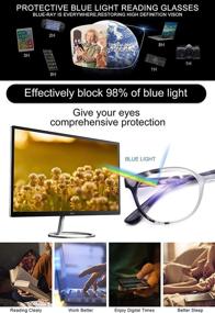 img 3 attached to 💙 OCCI CHIARI Blue Light Blocking Reading Glasses: Lightweight Readers in Various Prescriptions - 1.0 1.25 1.5 1.75 2.0 2.25 2.5 2.75 3.0 3.5 4.0 5.0 6.0