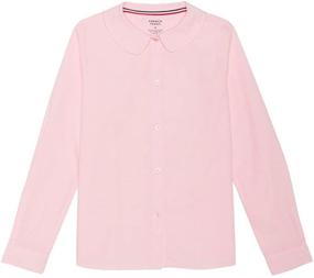 img 3 attached to 👗 Stylish French Toast Sleeve Modern Collar Girls' Tops, Tees & Blouses: A Fashion-forward Choice