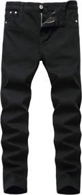 img 4 attached to Jeans for Boys: Fashionable 👖 Denim Cotton Skinny Jeans at Jeans Store
