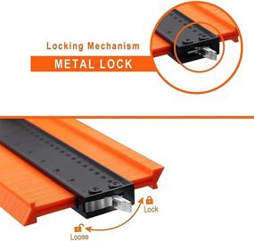 img 2 attached to 📐 Highly Accurate Contour Gauge with Lock: Widest Profile Tool Instant Shape Duplicator (10 x 5.3 Inch) for Flooring, Woodworking, Tiles, Laminate - Ideal for DIY Handyman