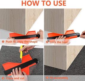 img 1 attached to 📐 Highly Accurate Contour Gauge with Lock: Widest Profile Tool Instant Shape Duplicator (10 x 5.3 Inch) for Flooring, Woodworking, Tiles, Laminate - Ideal for DIY Handyman