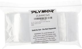 img 1 attached to 📦 Plymor Durable Plastic Zipper Bags for Enhanced Packaging & Shipping Solutions in Poly & Plastic Bags