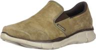 skechers mens equalizer mind brown logo