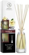 🎋 natural vanilla reed diffuser 3.4 oz (100ml) - scented reed diffuser set - non alcohol - aromatherapy gift - bamboo sticks - ideal for spa, home, office, and fitness club логотип