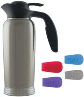 🥛 stanley commercial ergoserv creamer with id socks, 1 liter, brushed stainless/black - 10-00744-004 logo