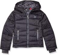 🧥 переосмысление стиля: spyder youth nexus puffer black куртки и пальто для мальчиков. логотип