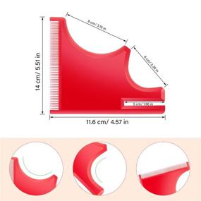 img 3 attached to Shaping Template Mustache Hairline Trimming