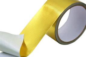 img 2 attached to 🔥 High Performance Reflect-A-Gold Heat Barrier Tape Roll - 2in x 16ft, Adhesive Backed